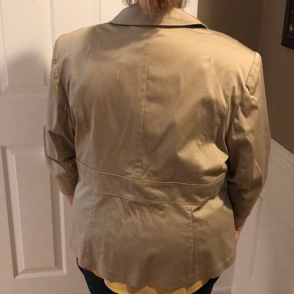 Lane Bryant khaki blazer - Picture 3 of 4
